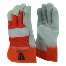 Wholesale Heavy Duty Work Gloves Safeguard-Orange-10/dozen