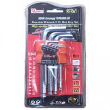 Wholesale Durable Wrench Hex Key Set- 9 Piece