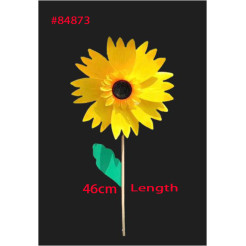 Wholesale 46cm Sunflower wood handle windmill