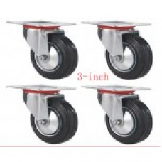 Wholesale 3 Inch Hard Rubber Wheel- Swivel